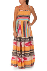 ABITO DONNA  ARANCIO VLA013 MULTI PAHIESA